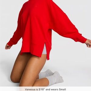 Victorias secret Red Oversized Sweatshirt